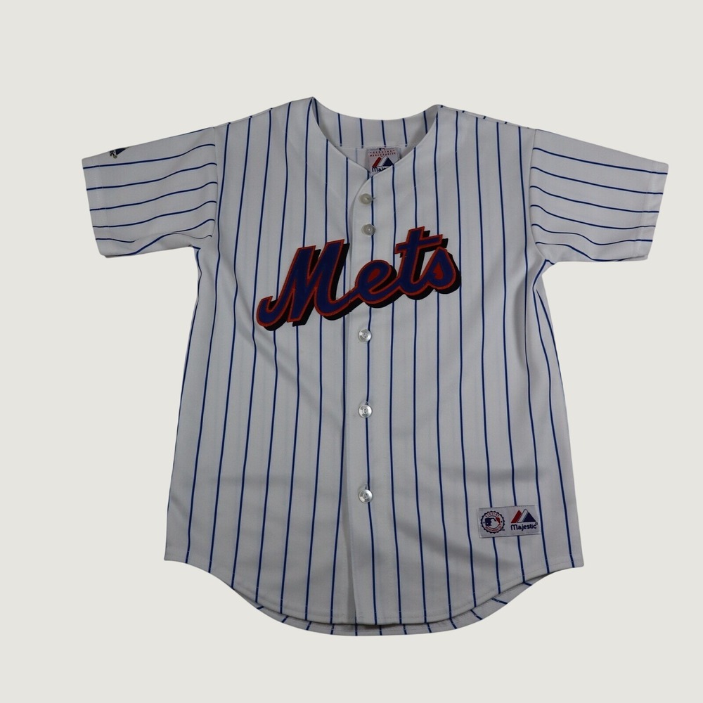 Majestic New York Mets Baseball Jersey Youth Medium MLB Stitched Generic Blank